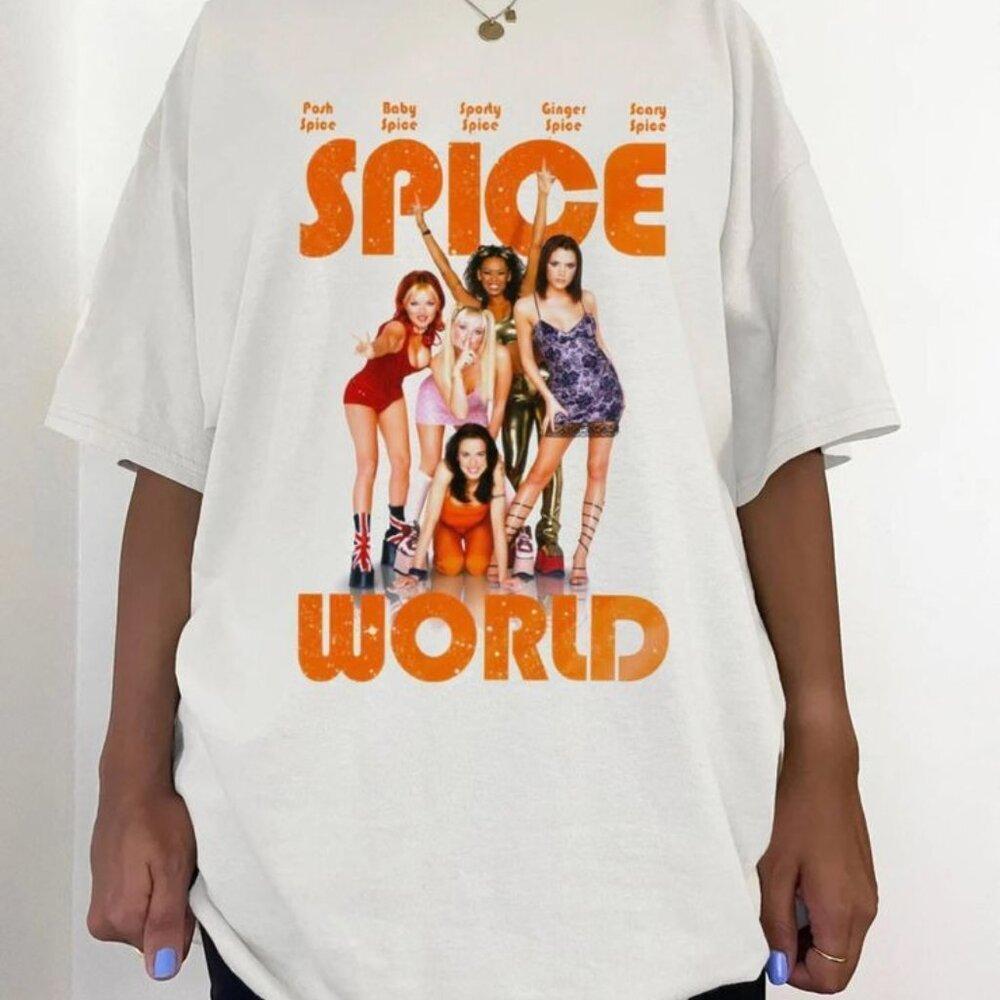Spice Girls Unisex Pop Band Music Tour Concert Retro Fan Gift Graphic T Shirt 05